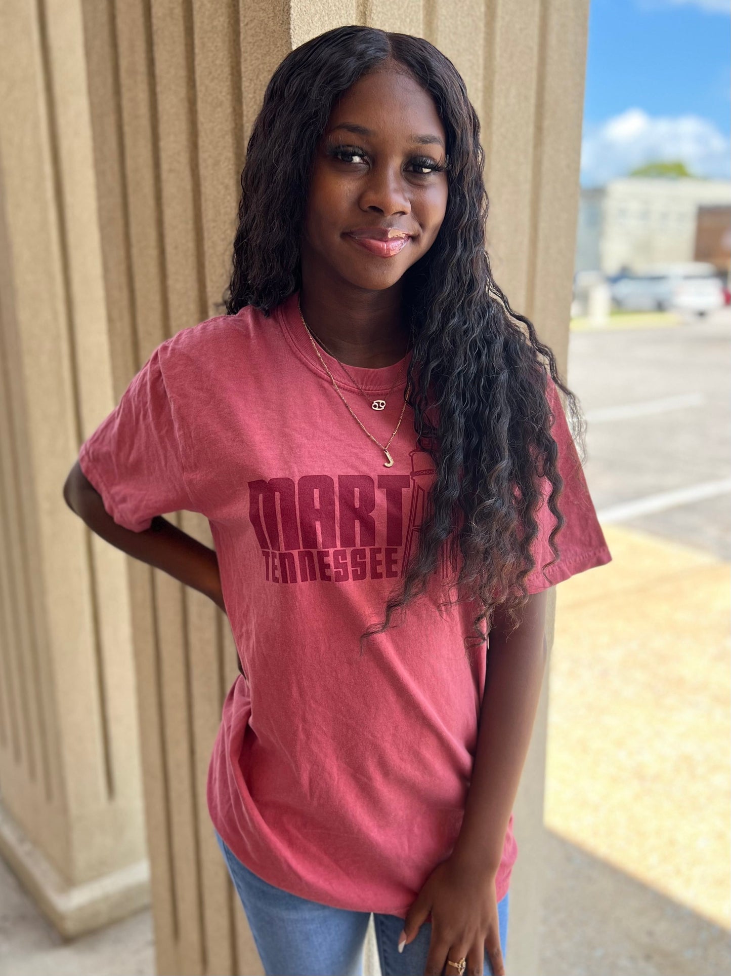 Water Tower T-shirt in Red