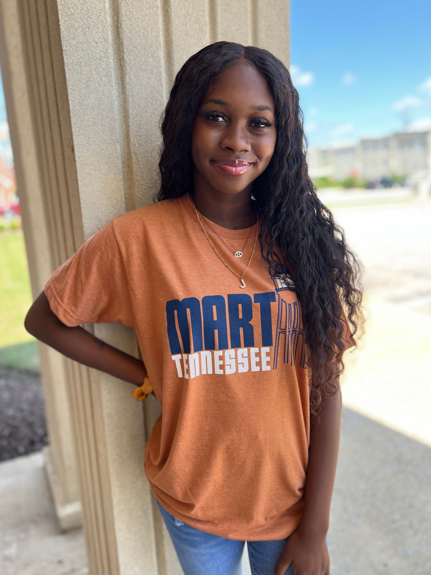 Water Tower T-shirt in Orange